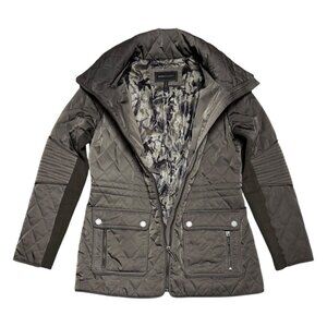 BCBG Maxazria Luxury Designer Winter Puffer Parka Coat Womens Medium